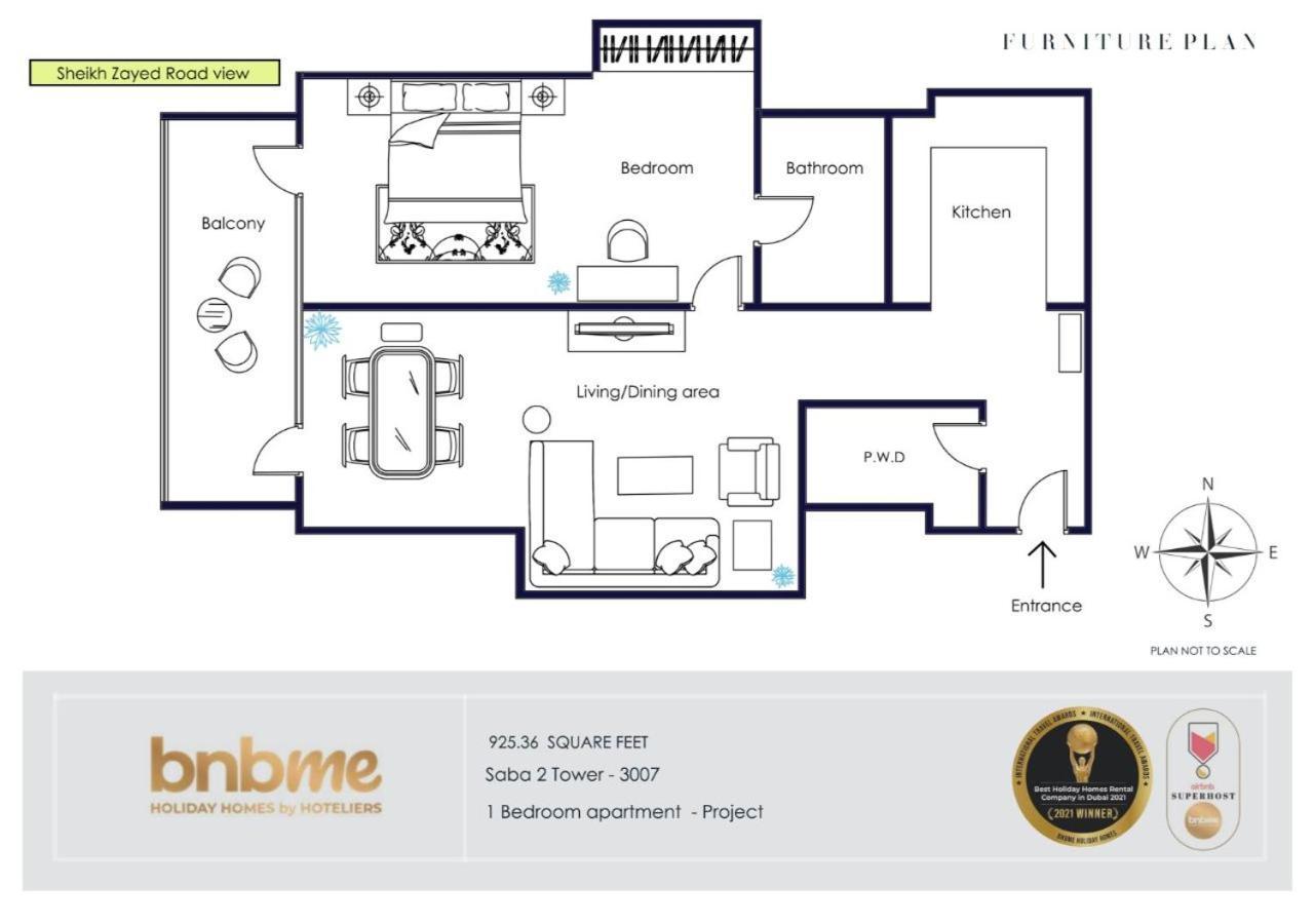 Bnbmehomes - Saba Tower Dubai Esterno foto